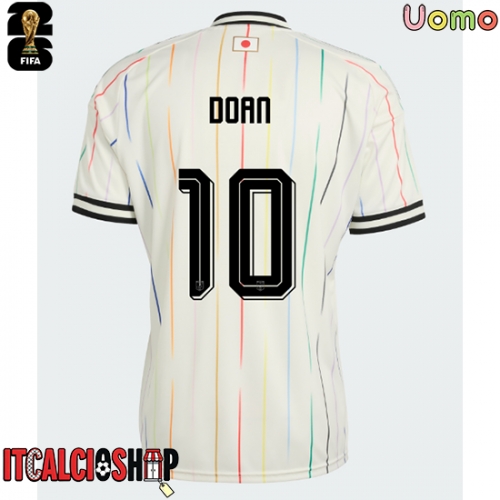 Giappone Ritsu Doan #10 Seconda Maglia Mondiali 2026 Manica Corta